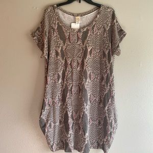 Snakeskin Pattern Dress